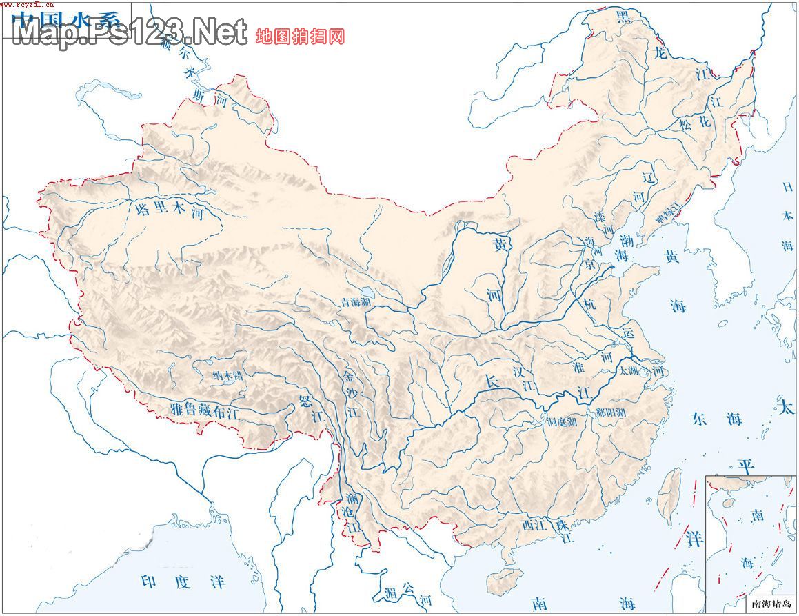 中国河流图